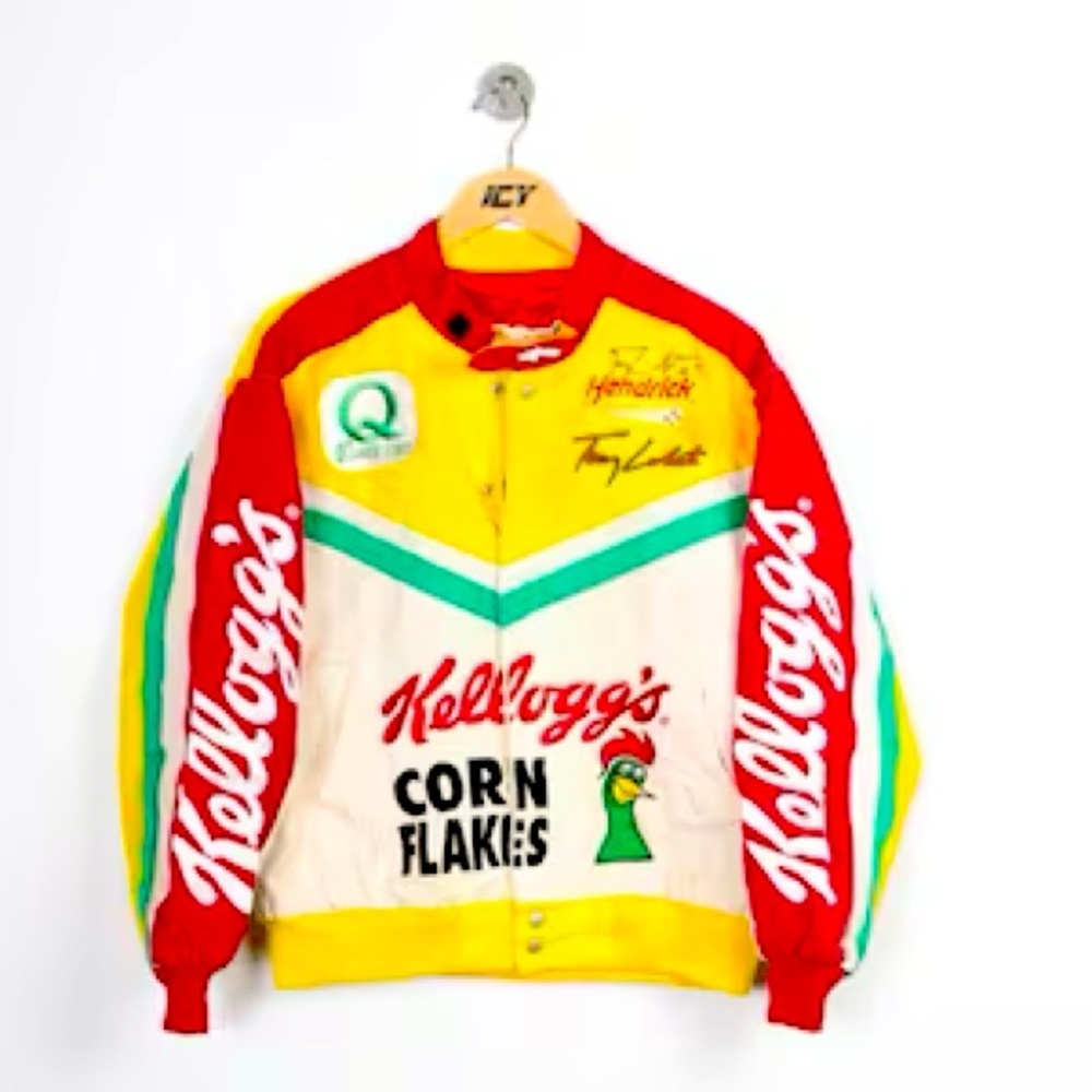 Vintage NASCAR Jeff Hamilton Jacket. Signed by Tony Labonte Racing Jacket.